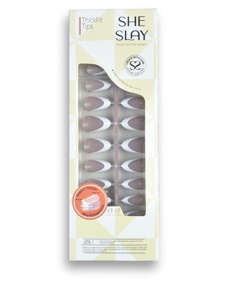 Sheslay Square Press-On Nails - Secure Fit with Natural-Looking Matte Finish (1080x1380 PNG)