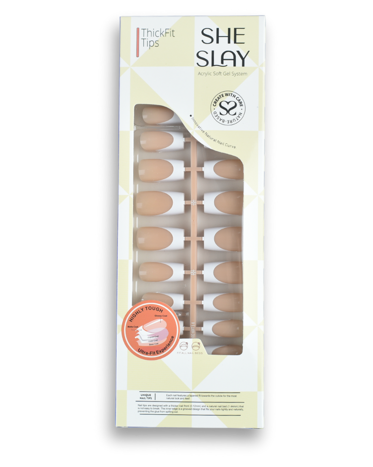 Sheslay Square Press-On Nails - Secure Fit with Natural-Looking Sunkiss Finish (1080x1380 PNG)
