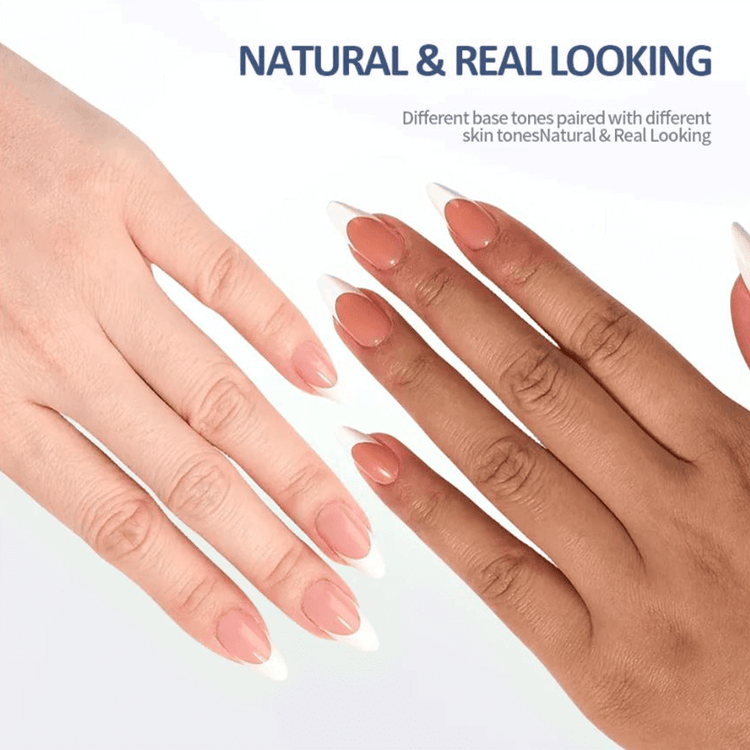 sheslay Natural-Looking Press-On Nails - 3L Real Looking Technology for Seamless Skin Tone Matching (862x862 PNG)