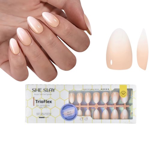 sheslay- Almond Ombre Presson nails