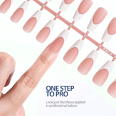 Sheslay One-Step Pro Press-On Nails - Salon-Quality Manicure Look Instantly at Home (862x882 PNG)