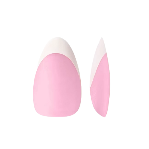 SheSlay Trio Flex Gel Extension French Tip Nails – Pre-Colored, Quick & Easy Press-On Nails | Full Cover Fake Nails with Designs | DIY Nail Extensions - SHESLAY