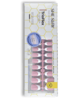 Sheslay TrioFlex Press-On Nails in Blush Pink - Flexible Gel Technology for Comfortable, Natural-Looking Wear (1080x1050 PNG)