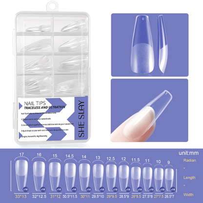 SheSlay Gel X Nail Tips – Pre-Shaped Soft Gel Nail Extensions | Medium to Short Length | DIY Salon-Quality Nails at Home | Includes Nail Glue, Remover, Buffer & File - SHESLAY
