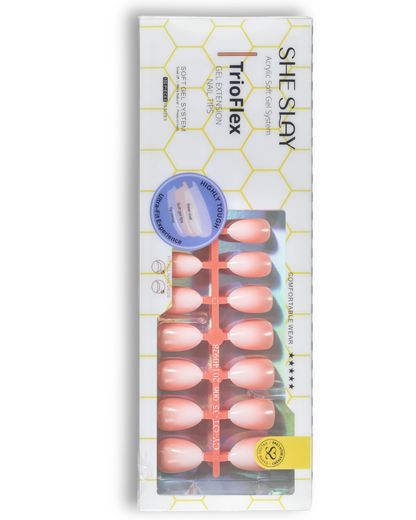 SheSlay Trio Flex Gel French Tip Nails | Pre-Colored Press-On Nail Extensions