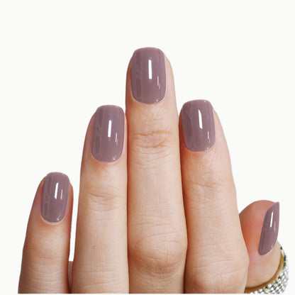 Latte-Square-Soft Gel Press On Nail-30pcs