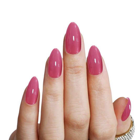 Rose--Almond-Soft Gel Press On Nail-30pcs