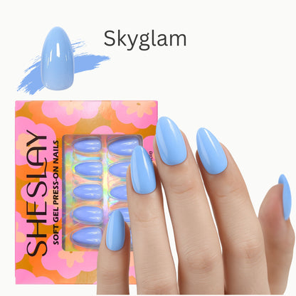 Skyglam-Almond-Soft Gel Press On Nail-30pcs