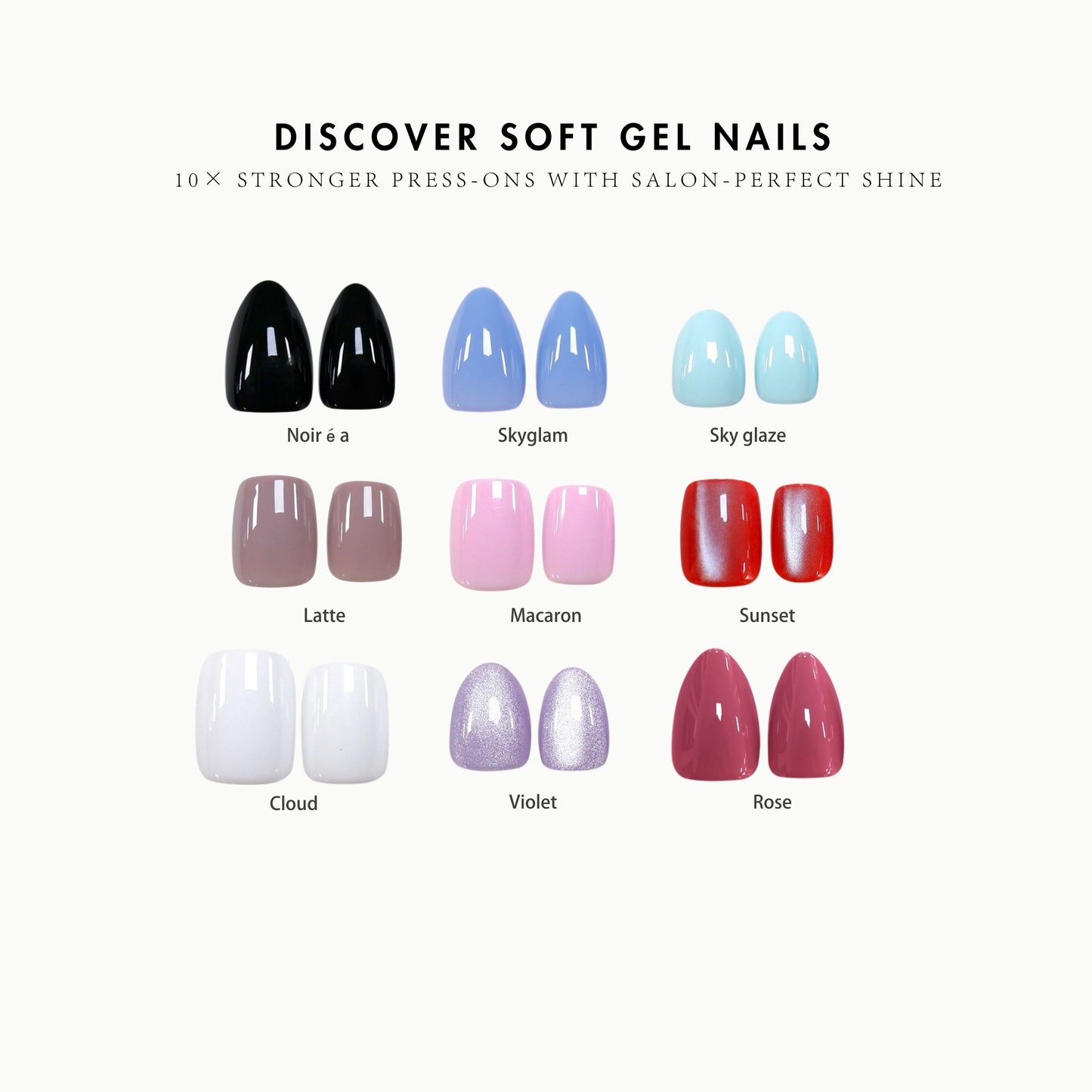 SheSlay Soft Gel Press-On Nails – 30pcs Full Kit