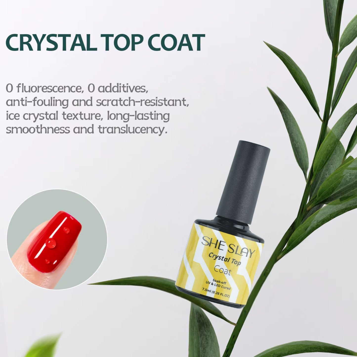 SheSlay Trio Coat Function Gel | UV Soak-Off Nail Prep, Top Coat & Reinforcement – 7.5ml
