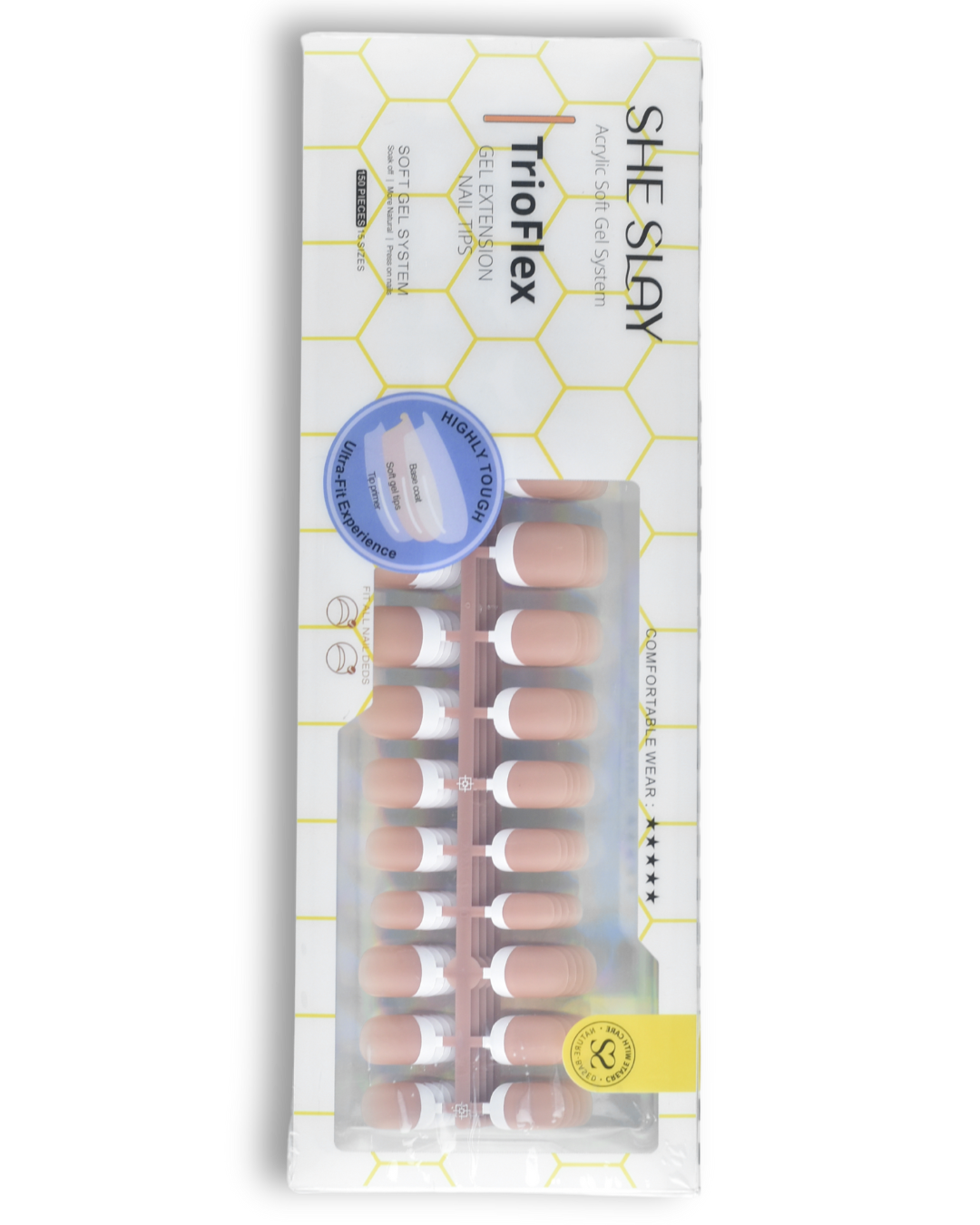 Sheslay Short_Nude TrioFlex Press-On Nails - Flexible, Comfortable Wear with Natural-Looking Finish (1080x1050 PNG)