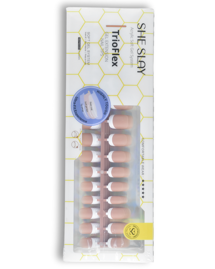 Sheslay Short_Nude TrioFlex Press-On Nails - Flexible, Comfortable Wear with Natural-Looking Finish (1080x1050 PNG)