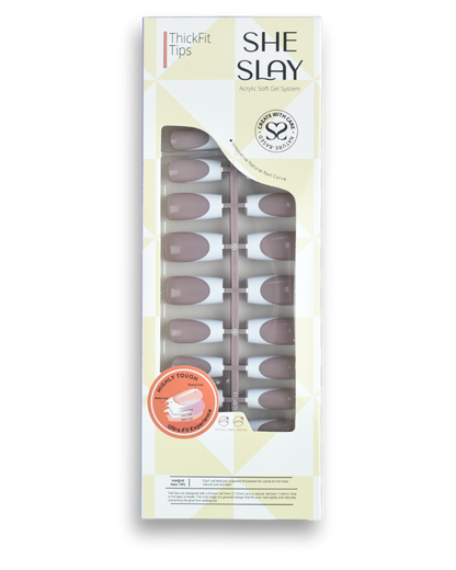 Sheslay Square Press-On Nails - Secure Fit with Natural-Looking Mocha Finish (1080x1380 PNG)