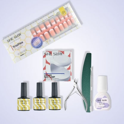 Sheslay Blush Bundle Press-On Nails - Soft Pink Nude Shades with Natural Finish (600x600 JPG)