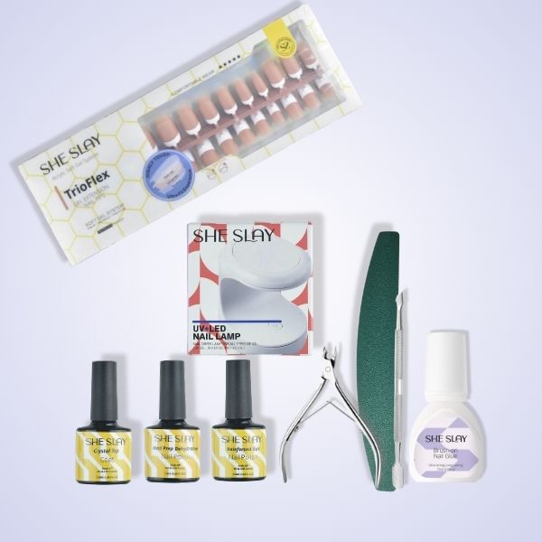 Sheslay 'Made Simplified' Press-On Nails - Easy Application Natural-Looking Artificial Nails (600x600 JPG)