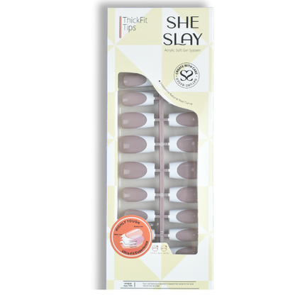 Sheslay Square Coffin_mocha Press-On Nails - Secure Fit with Natural-Looking Mocha Finish (1080x1380 PNG)