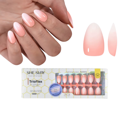 sheslay- Almond Ombre Presson nails