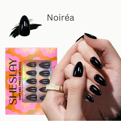 SheSlay Soft Gel Press-On Nails – 30pcs Full Kit